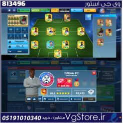 اکانت بازی اکانت دریم لیگ ساکر لول 36 کد 813496