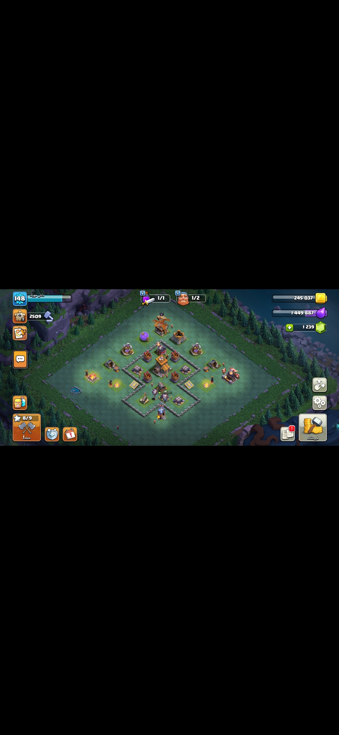 اکانت کلش اف کلنز تاون هال 16 لول 148 کد 114604 4 اکانت کلش اف کلنز تاون هال 16 لول 148 کد 114604 - Image 4