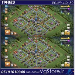 اکانت کلش اف کلنز تاون هال 12 لول 123 کد 114823