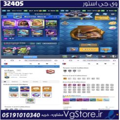 اکانت کلش رویال لول 34 کد 32405