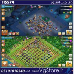 اکانت کلش اف کلنز تاون هال 15 لول 144 کد 115574