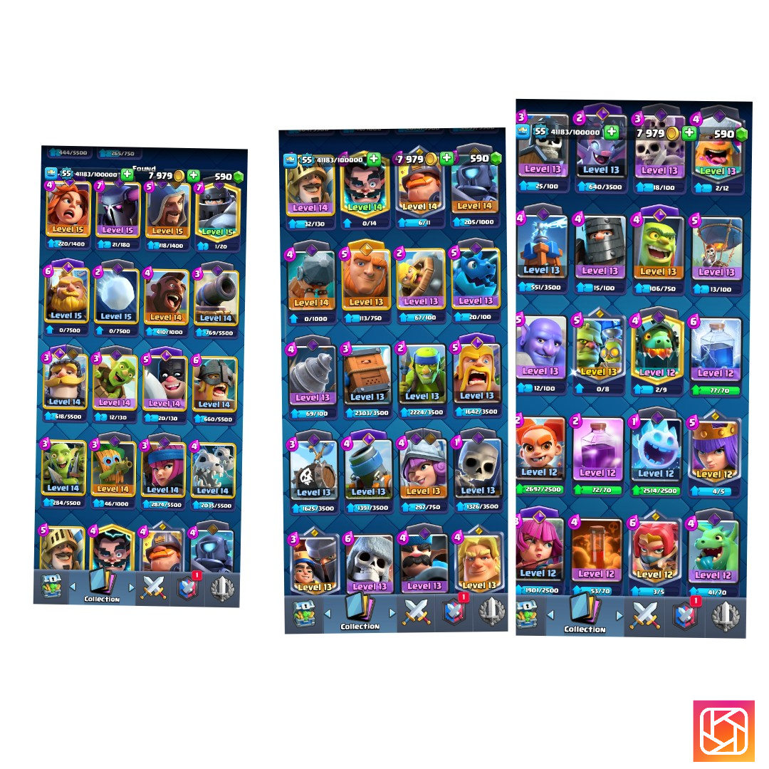 اکانت کلش رویال لول 55 کد 32663 3 اکانت کلش رویال لول 55 کد 32663 - Image 3