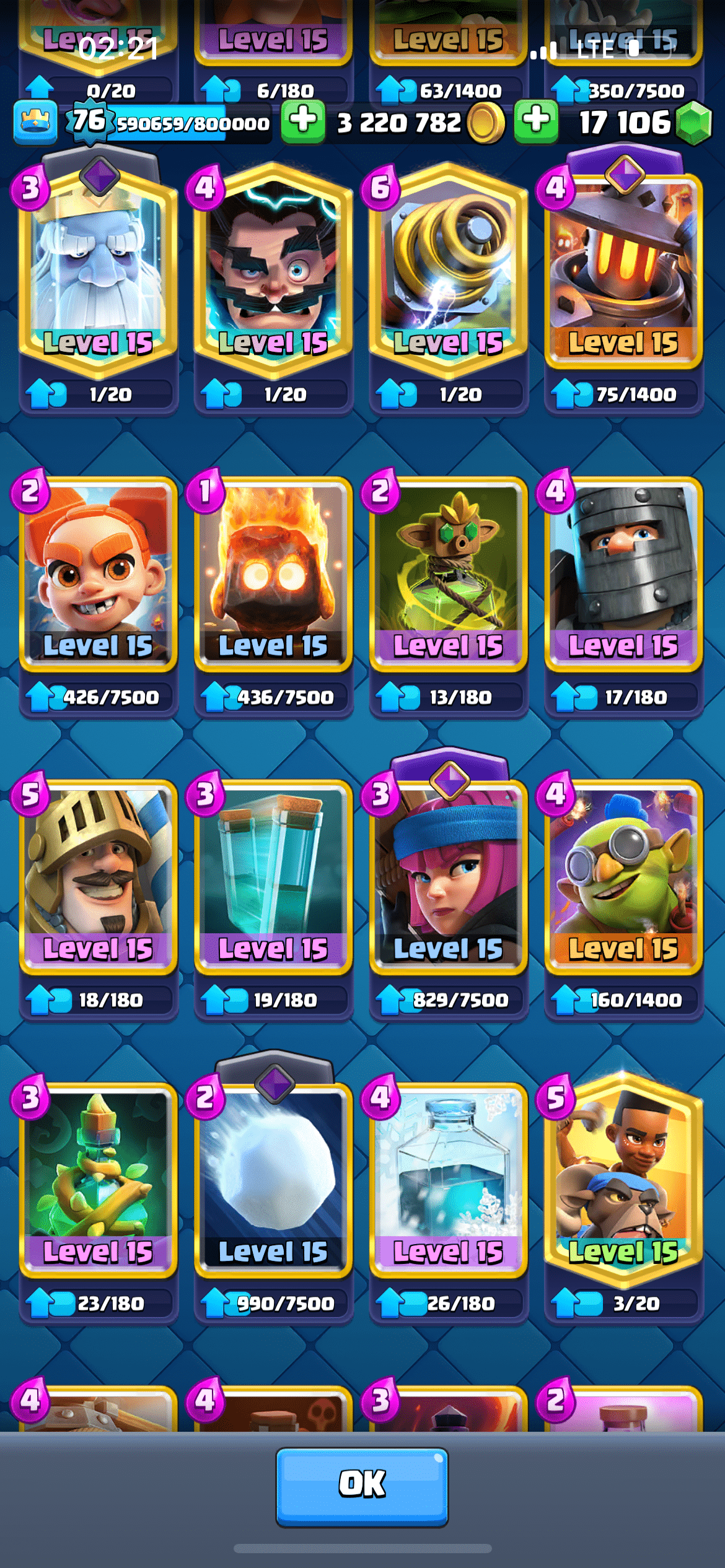 اکانت کلش رویال لول 76 کد 32757 4 اکانت کلش رویال لول 76 کد 32757 - Image 4