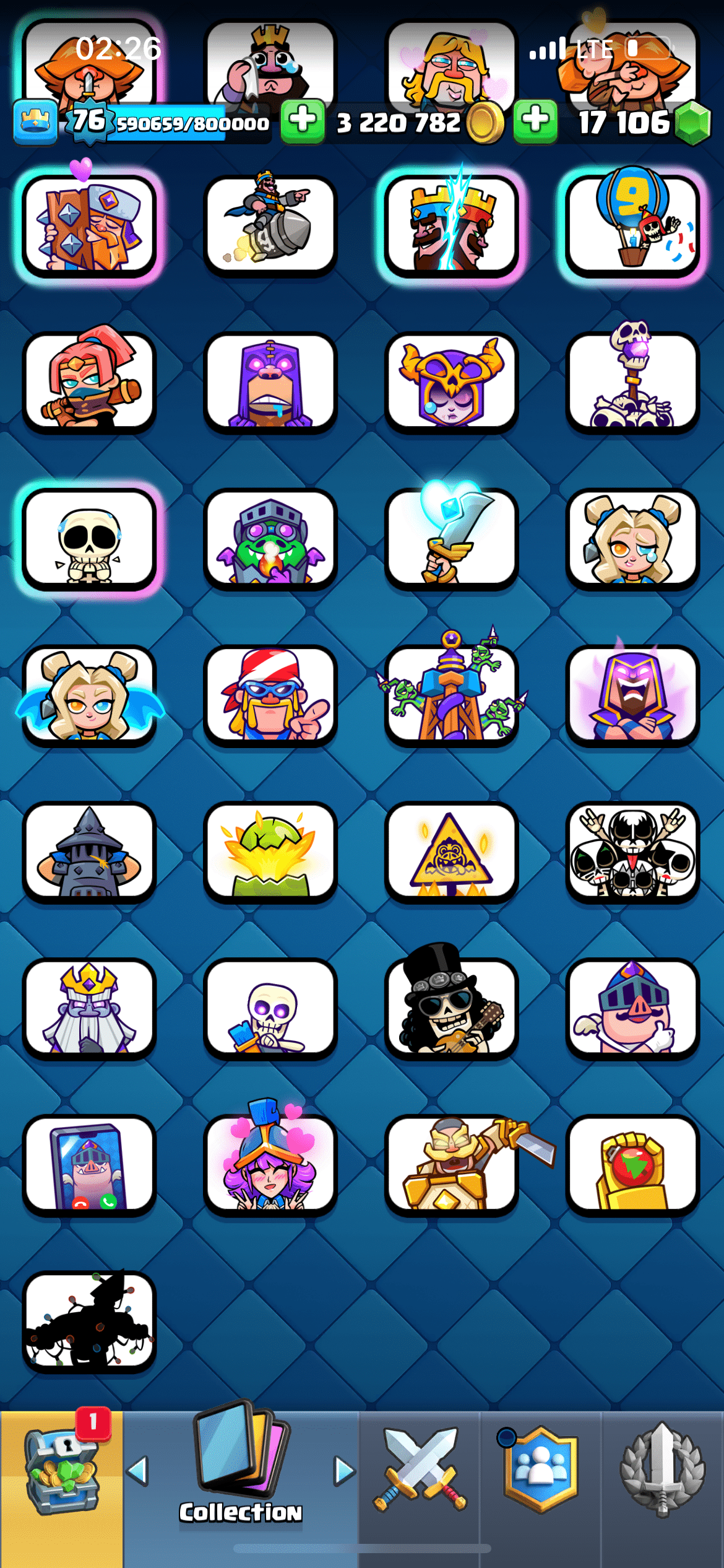 اکانت کلش رویال لول 76 کد 32757 5 اکانت کلش رویال لول 76 کد 32757 - Image 5