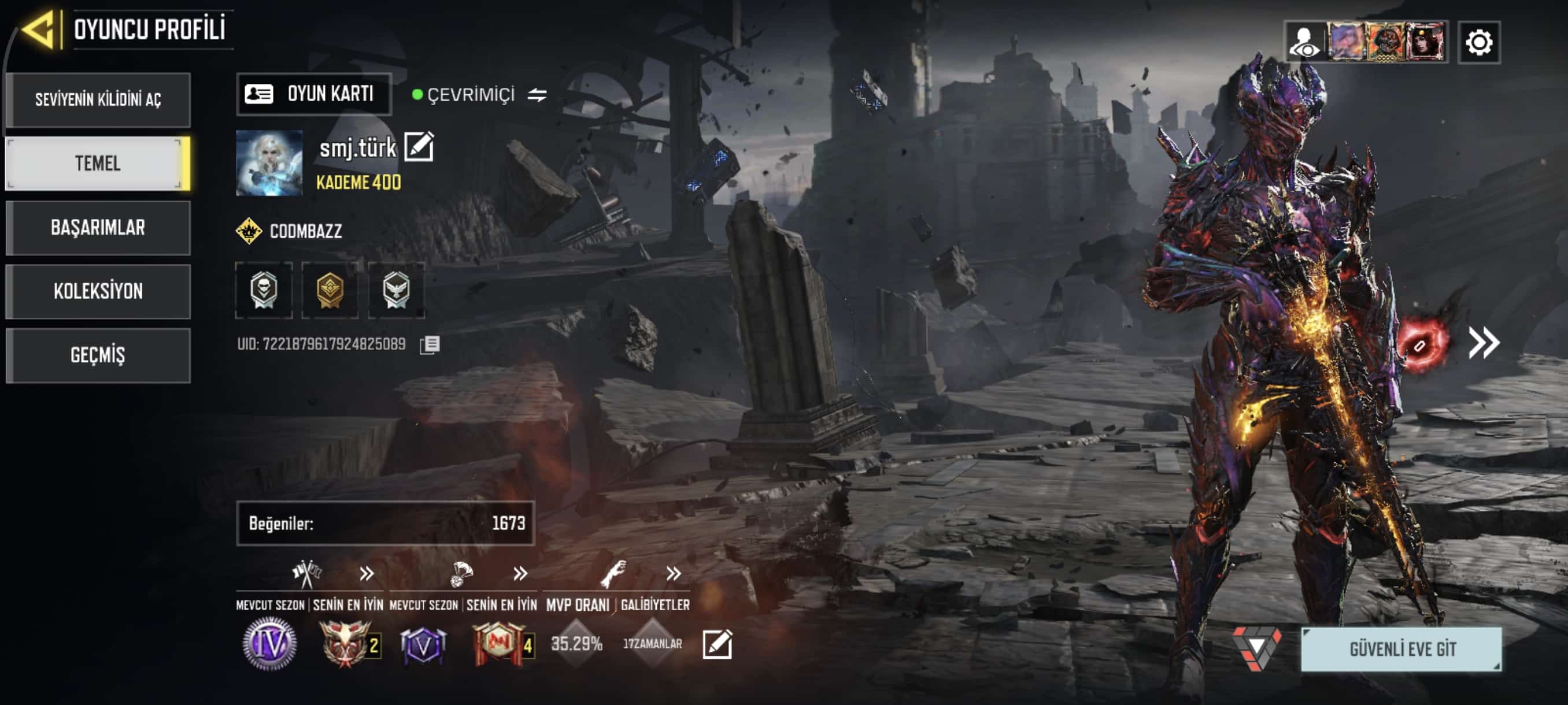 اکانت کالاف دیوتی موبایل لول 400 ریجن هند کد 756607 2 اکانت کالاف دیوتی موبایل لول 400 ریجن هند کد 756607 - Image 2