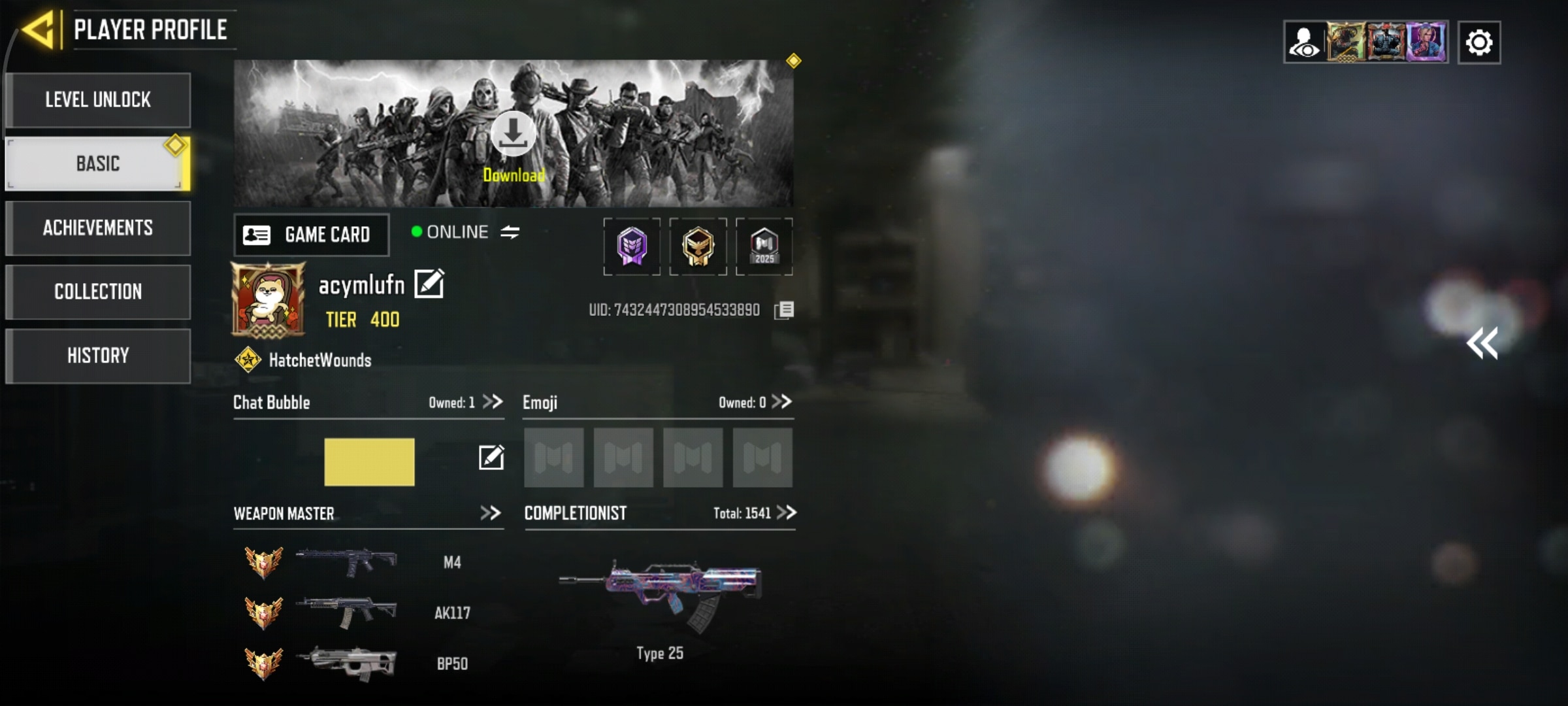 اکانت کالاف دیوتی موبایل لول 400 ریجن هند کد 755258 2 اکانت کالاف دیوتی موبایل لول 400 ریجن هند کد 755258 - Image 2