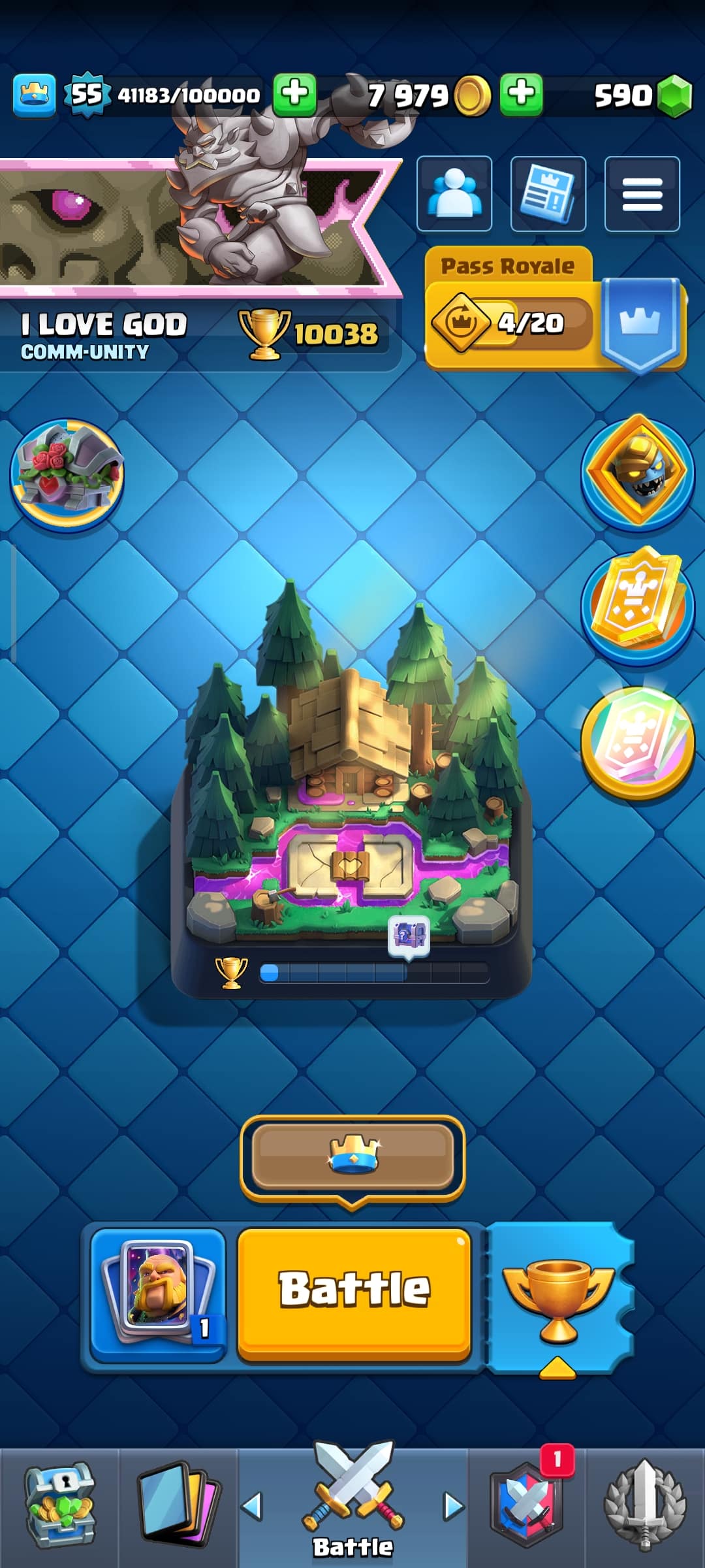 اکانت کلش رویال لول 55 کد 32663 2 اکانت کلش رویال لول 55 کد 32663 - Image 2