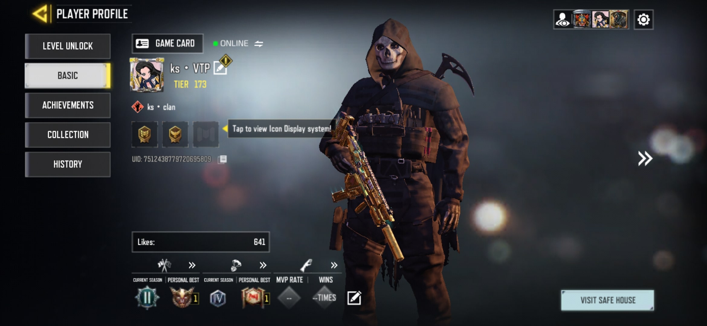 اکانت کالاف دیوتی موبایل لول 173 ریجن هند کد 755992 2 اکانت کالاف دیوتی موبایل لول 173 ریجن هند کد 755992 - Image 2