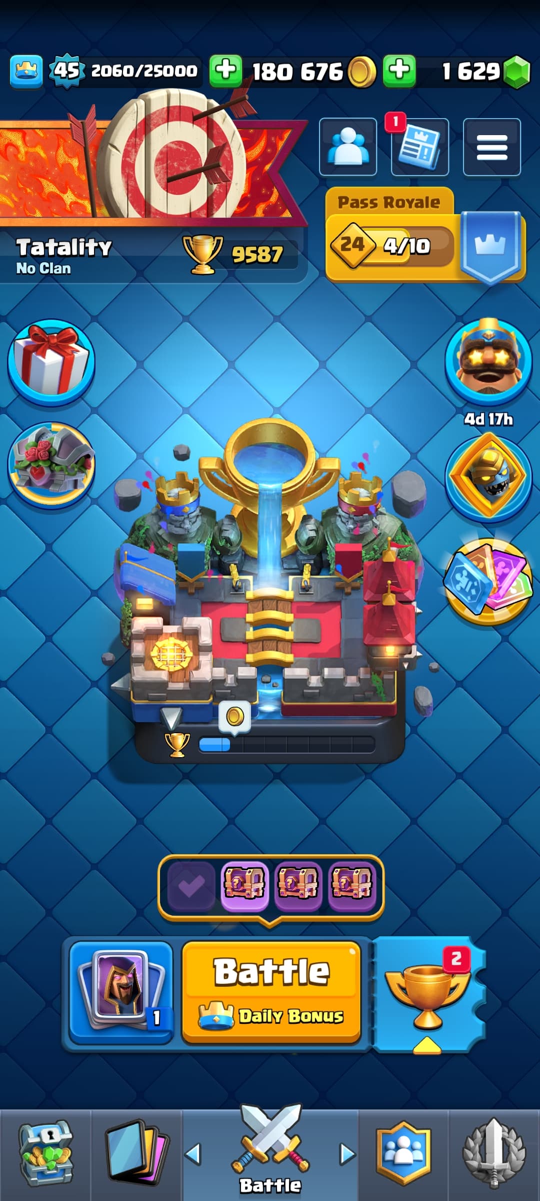 اکانت کلش رویال لول 45 کد 32711 2 اکانت کلش رویال لول 45 کد 32711 - Image 2