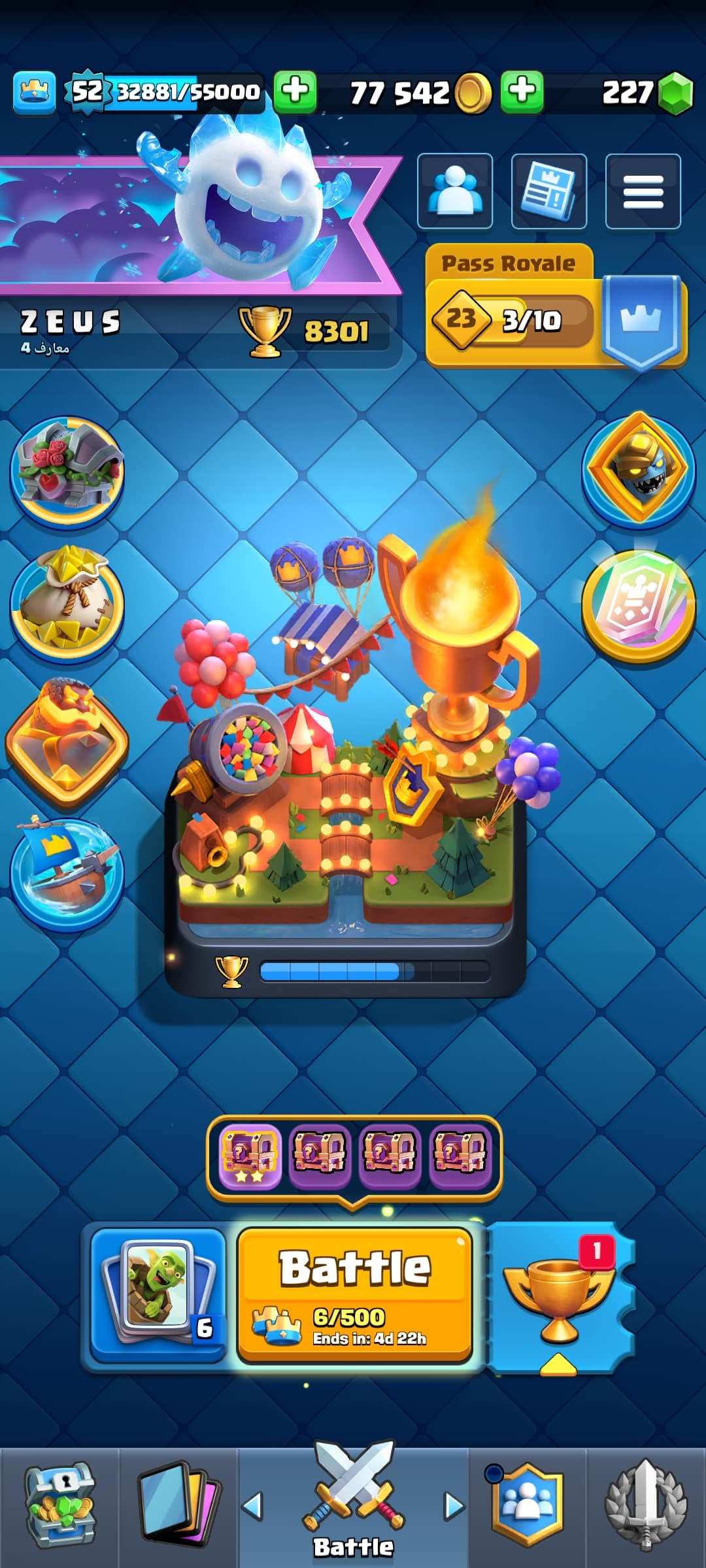 اکانت کلش رویال لول 52 کد 32747 2 اکانت کلش رویال لول 52 کد 32747 - Image 2