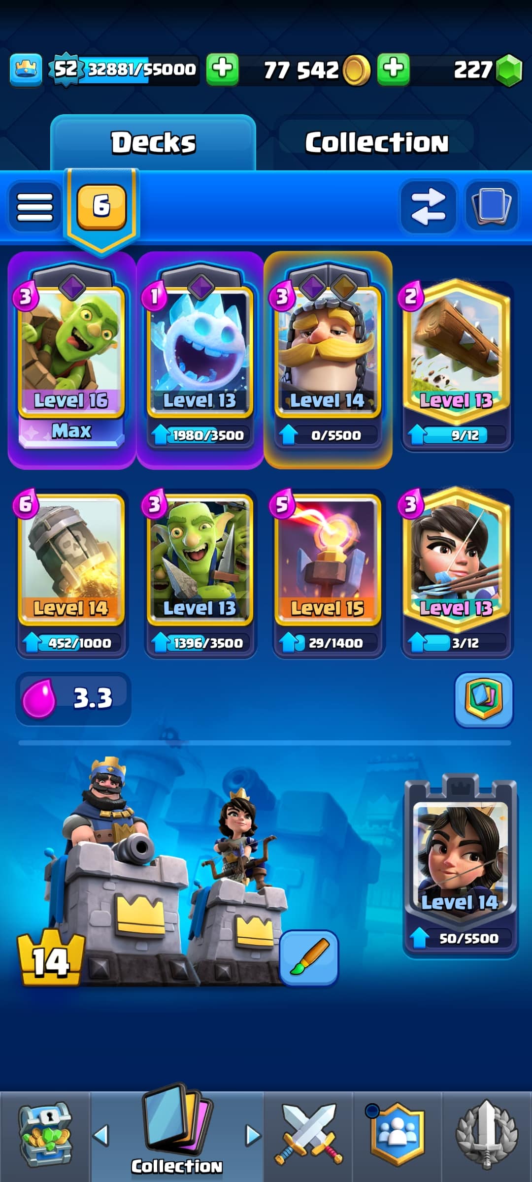 اکانت کلش رویال لول 52 کد 32747 3 اکانت کلش رویال لول 52 کد 32747 - Image 3