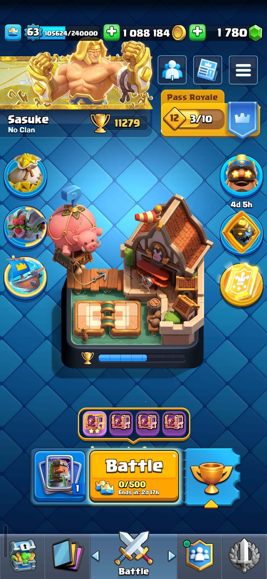 اکانت کلش رویال لول 63 کد 32792 2 اکانت کلش رویال لول 63 کد 32792 - Image 2