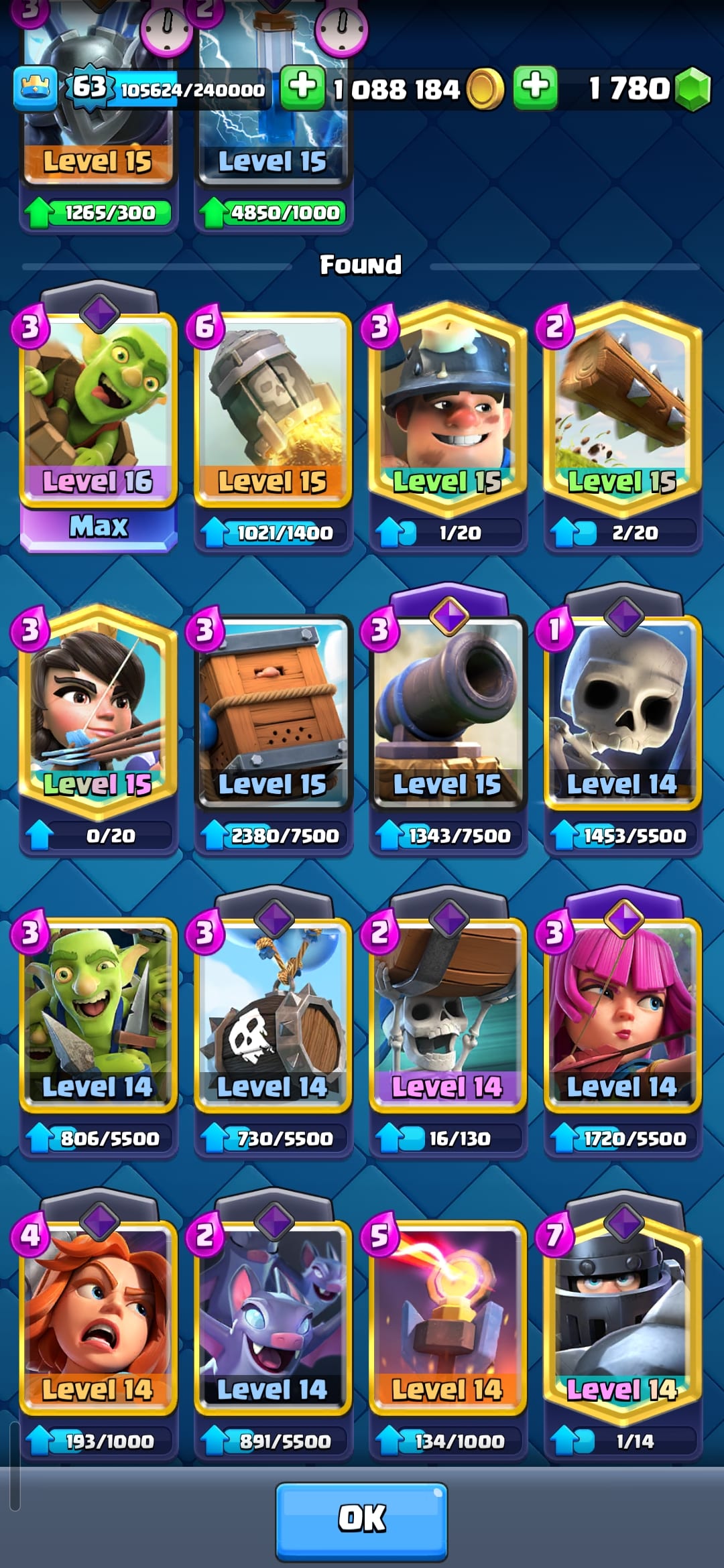 اکانت کلش رویال لول 63 کد 32792 4 اکانت کلش رویال لول 63 کد 32792 - Image 4