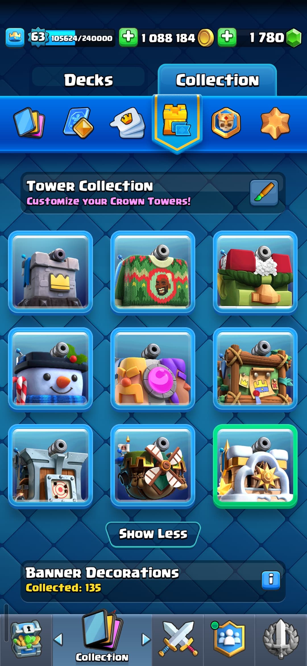 اکانت کلش رویال لول 63 کد 32792 7 اکانت کلش رویال لول 63 کد 32792 - Image 7