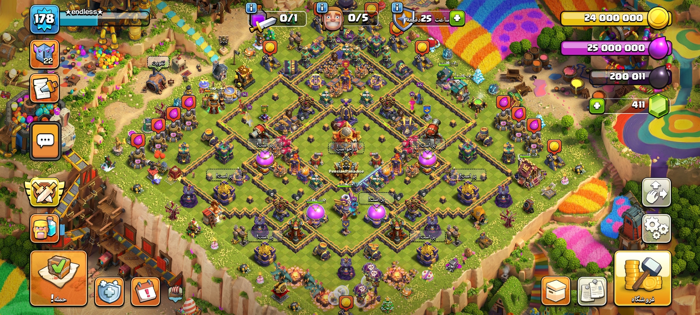 اکانت کلش اف کلنز تاون هال 16 لول 178 کد 114661 3 اکانت کلش اف کلنز تاون هال 16 لول 178 کد 114661 - Image 3