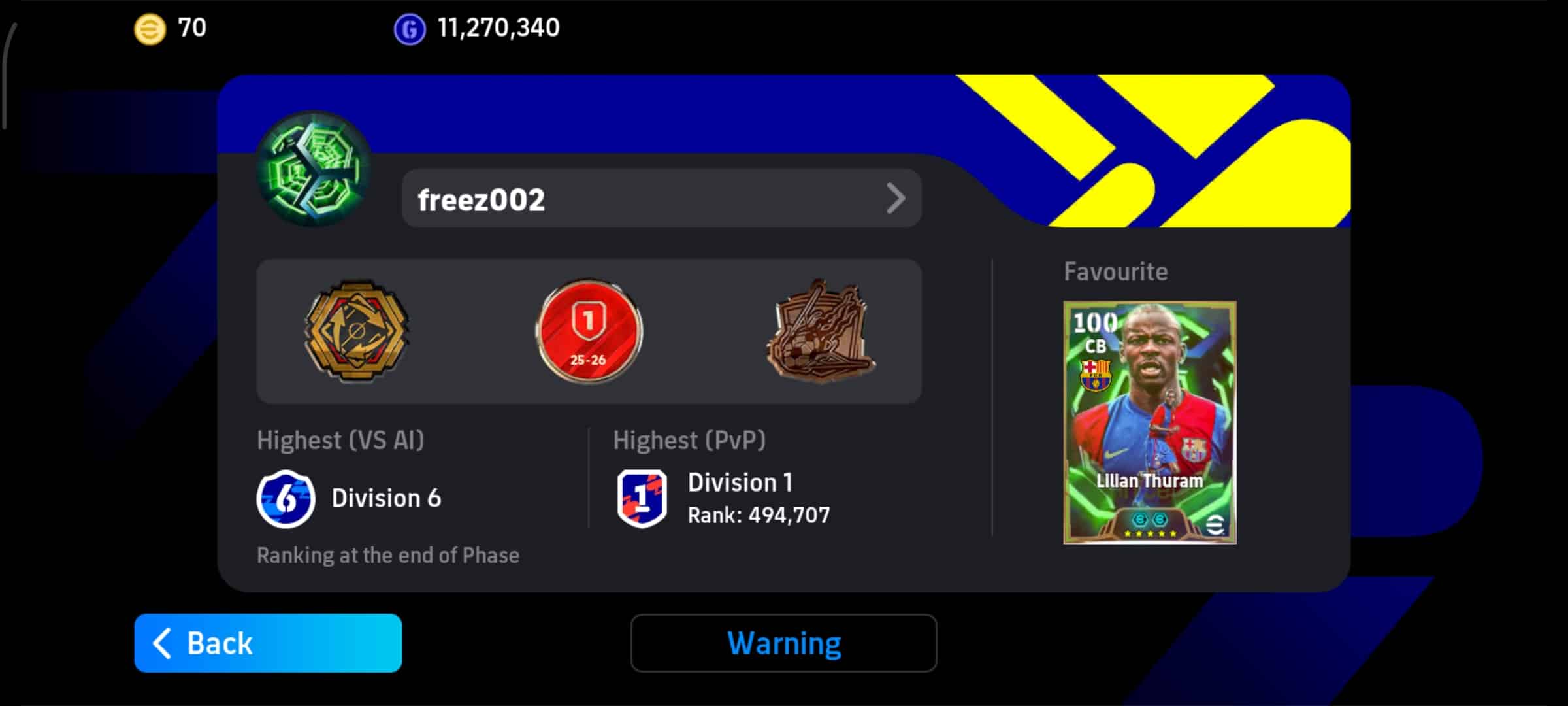 اکانت ای فوتبال با 200 سکه کد 855335 5 اکانت ای فوتبال با 200 سکه کد 855335 - Image 5