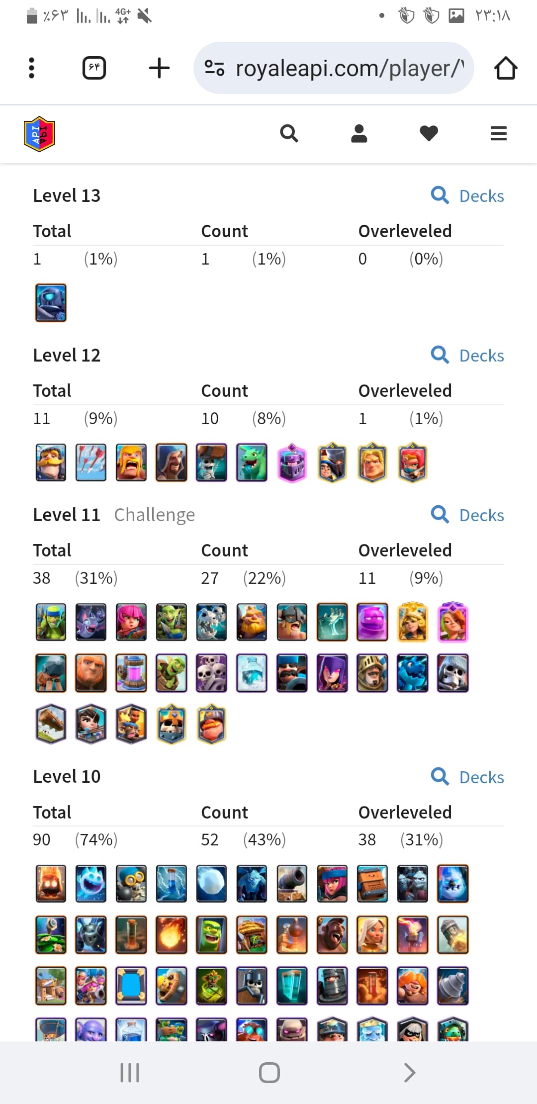 اکانت کلش رویال لول 36 کد 32660 5 اکانت کلش رویال لول 36 کد 32660 - Image 5