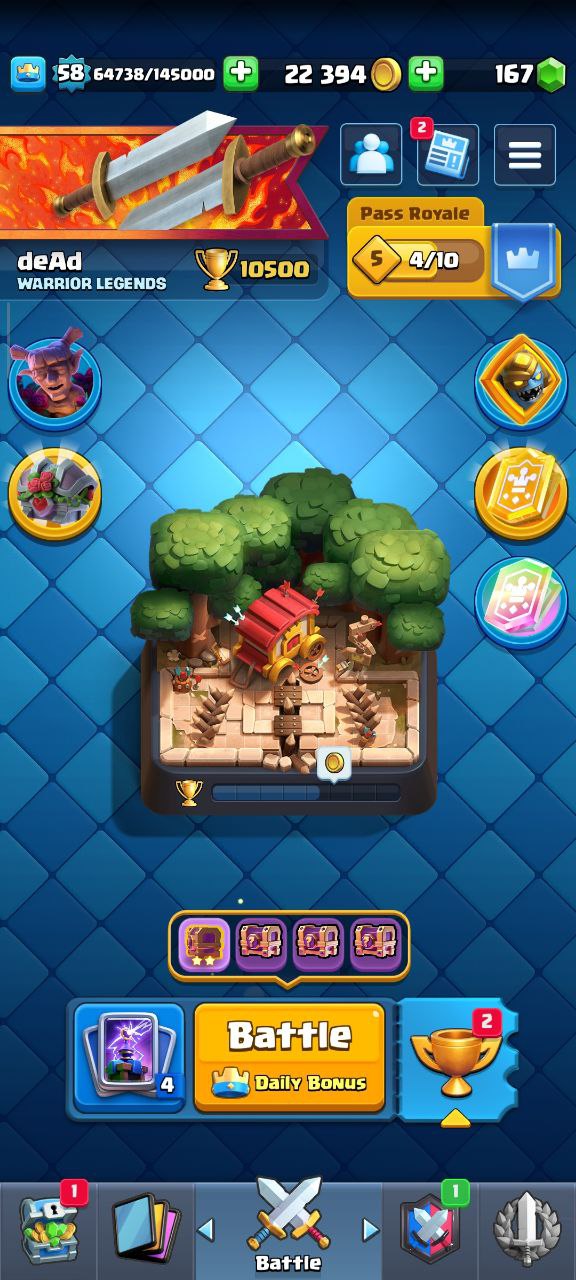 اکانت کلش رویال لول 58 کد 32624 | تحویل آنی 2 اکانت کلش رویال لول 58 کد 32624 | تحویل آنی - Image 2