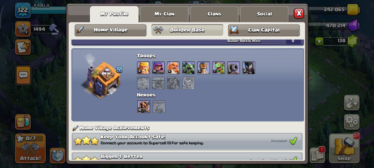 اکانت کلش اف کلنز تاون هال 13 لول 122 کد 115337 | تحویل آنی 5 اکانت کلش اف کلنز تاون هال 13 لول 122 کد 115337 | تحویل آنی - Image 5