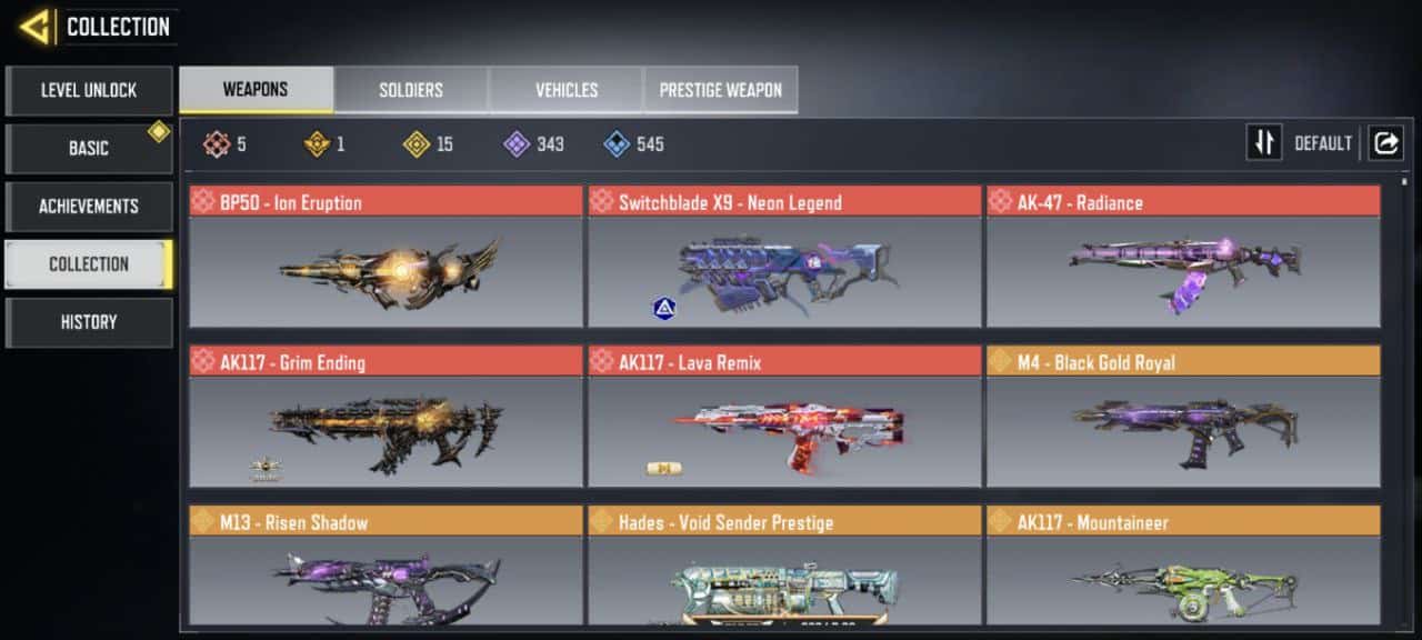 اکانت کالاف دیوتی موبایل لول 400 ریجن هند کد 756044 | تحویل آنی 2 اکانت کالاف دیوتی موبایل لول 400 ریجن هند کد 756044 | تحویل آنی - Image 2