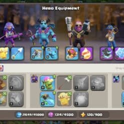 اکانت کلش اف کلنز تاون هال 16 لول 202 کد 115602 | تحویل آنی 22 photo 2026 02 24 17 10 33