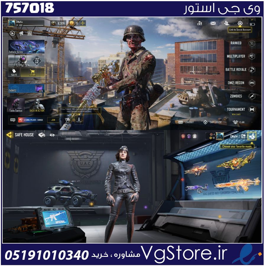 اکانت کالاف دیوتی موبایل لول 400 ریجن هند کد 757018 1 اکانت کالاف دیوتی موبایل لول 400 ریجن هند کد 757018