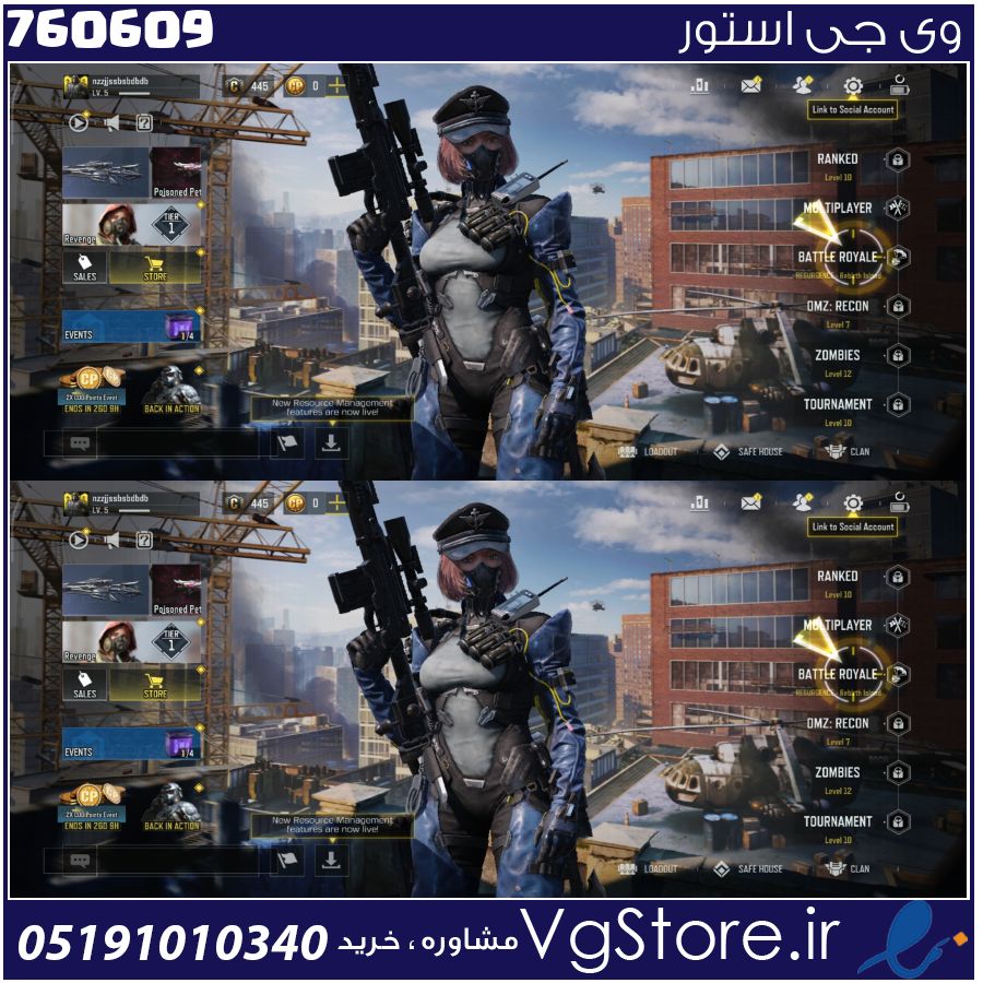 اکانت کالاف دیوتی موبایل لول 3 ریجن هند کد 760609 1 اکانت کالاف دیوتی موبایل لول 3 ریجن هند کد 760609