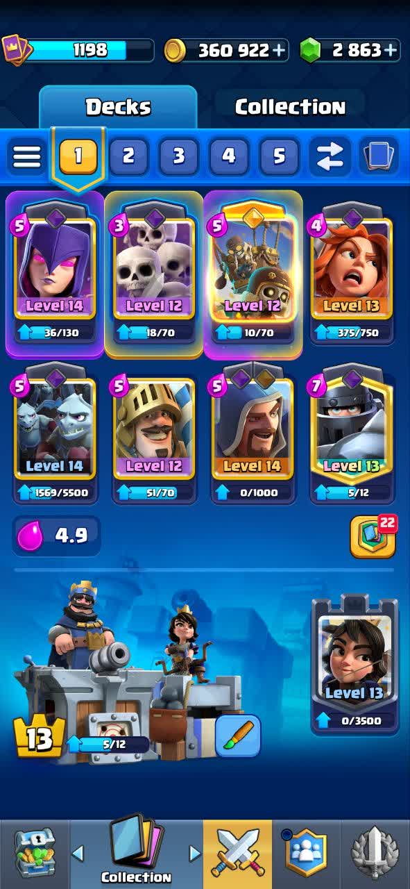 اکانت کلش رویال لول 13 کد 33014 3 اکانت کلش رویال لول 13 کد 33014 - Image 3