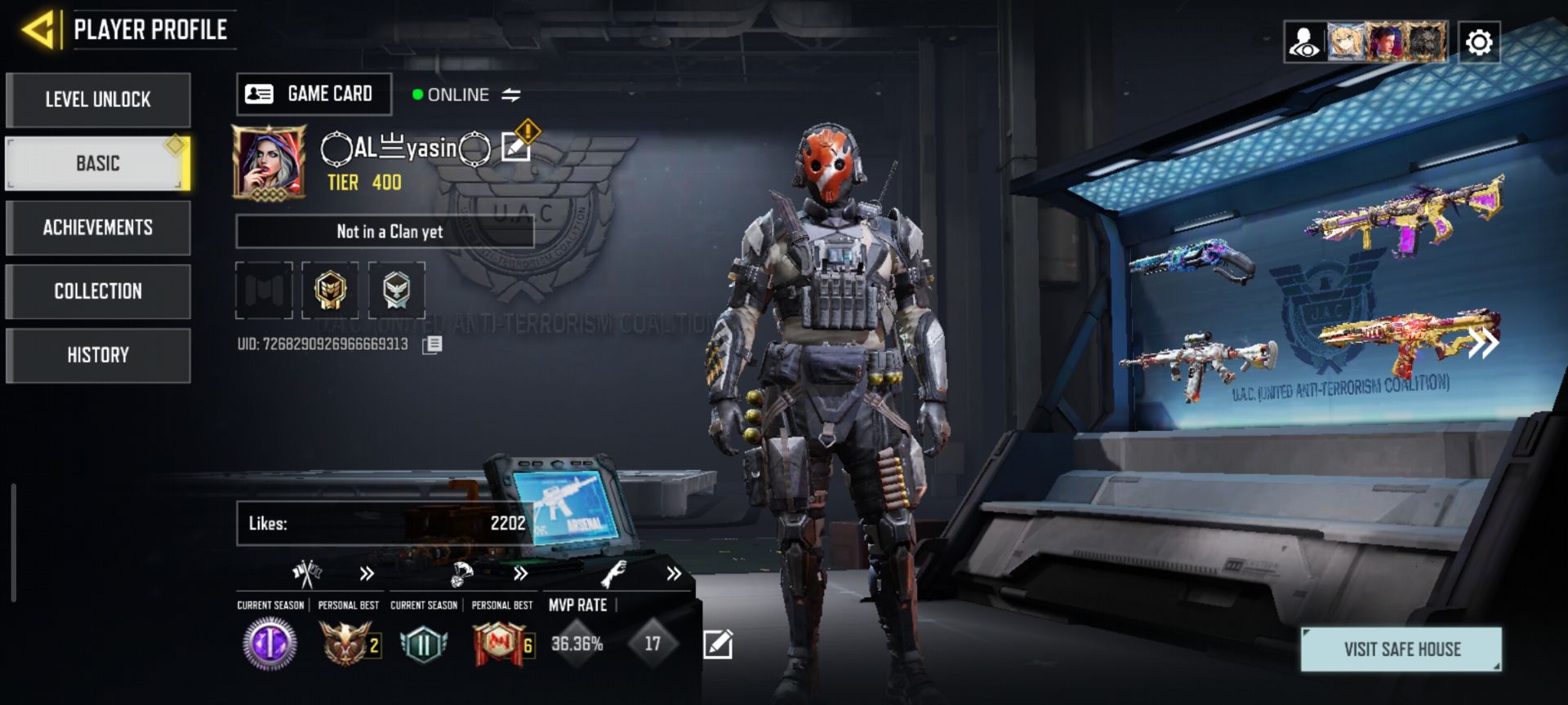 اکانت کالاف دیوتی موبایل لول 400 ریجن هند کد 759112 2 اکانت کالاف دیوتی موبایل لول 400 ریجن هند کد 759112 - Image 2