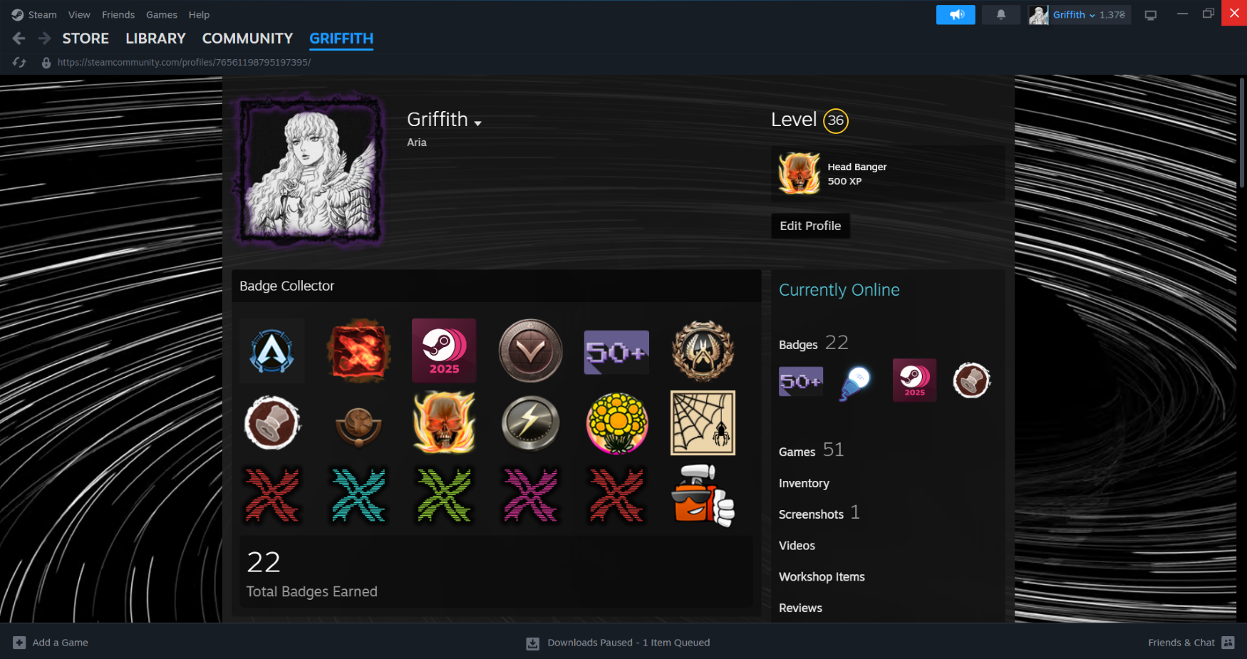 اکانت بازی Steam لول 36 کد 814134 2 اکانت بازی Steam لول 36 کد 814134 - Image 2