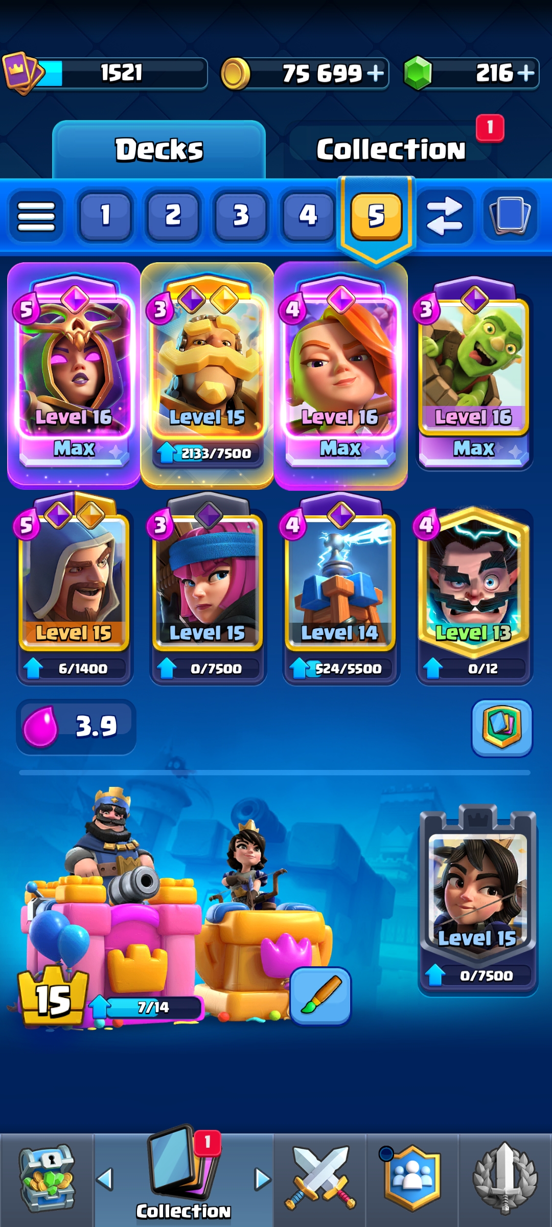 اکانت کلش رویال لول 15 کد 32865 3 اکانت کلش رویال لول 15 کد 32865 - Image 3