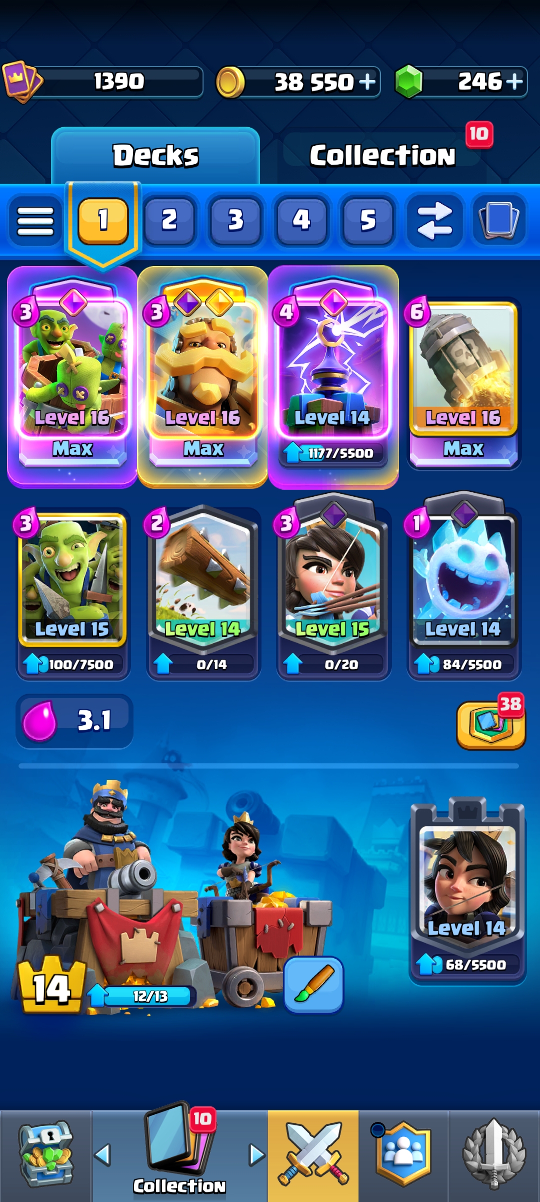 اکانت کلش رویال لول 15 کد 33049 3 اکانت کلش رویال لول 15 کد 33049 - Image 3