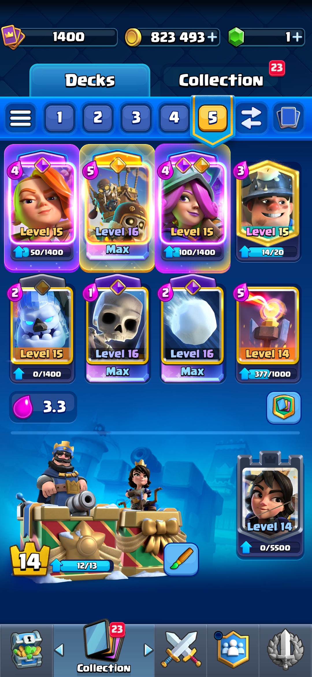اکانت کلش رویال لول 1400 کد 32880 3 اکانت کلش رویال لول 1400 کد 32880 - Image 3