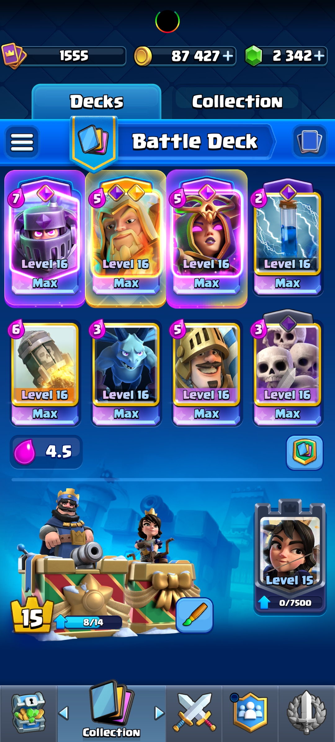 اکانت کلش رویال لول 15 کد 33017 3 اکانت کلش رویال لول 15 کد 33017 - Image 3