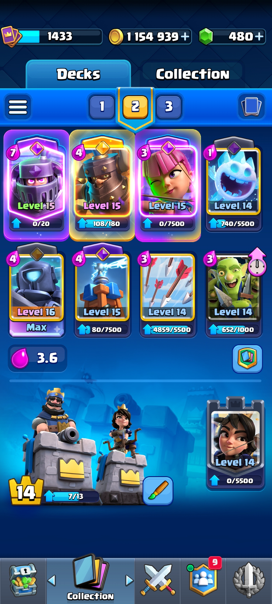 اکانت کلش رویال لول 14 کد 33112 3 اکانت کلش رویال لول 14 کد 33112 - Image 3