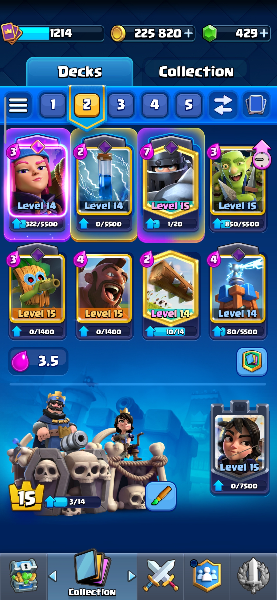 اکانت کلش رویال لول 15 کد 33131 3 اکانت کلش رویال لول 15 کد 33131 - Image 3