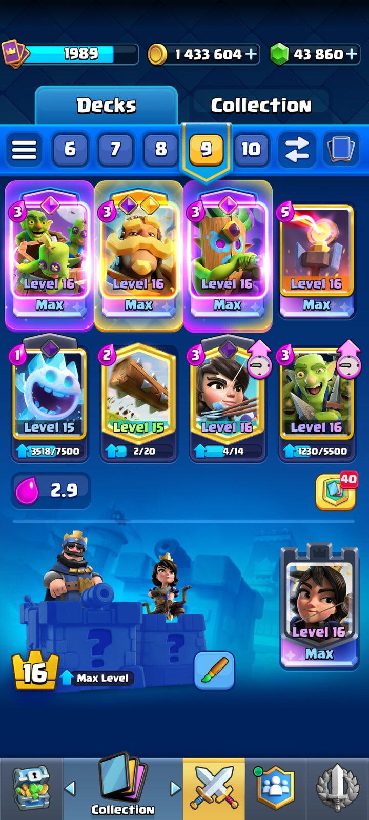 اکانت کلش رویال لول 76 کد 33297 3 اکانت کلش رویال لول 76 کد 33297 - Image 3
