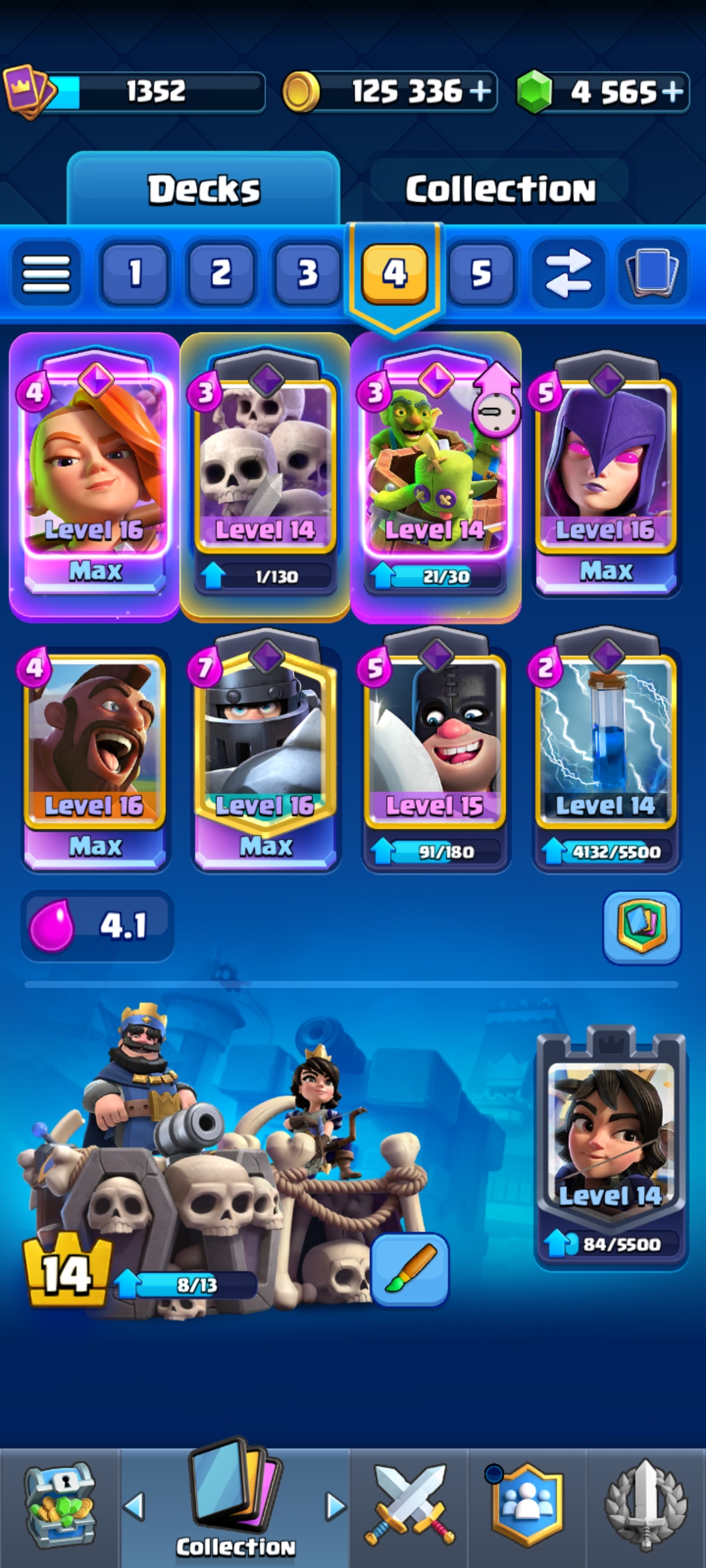اکانت کلش رویال لول 14 کد 32991 3 اکانت کلش رویال لول 14 کد 32991 - Image 3