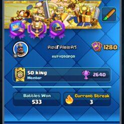 اکانت کلش رویال لول 1280 کد 33006 12 Screenshot 20260609 124340 Clash Royale