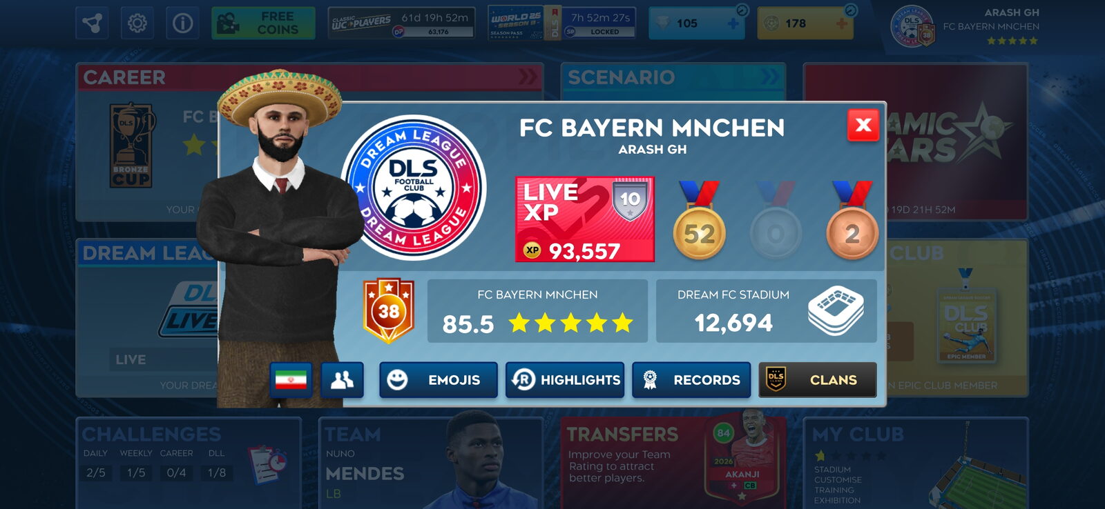 اکانت بازی Dream League Soccer لول 37 کد 814425 4 اکانت بازی Dream League Soccer لول 37 کد 814425 - Image 4