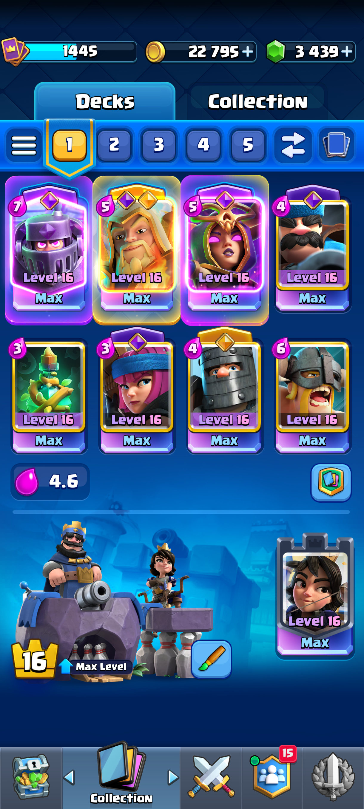 اکانت کلش رویال لول 75 کد 33004 3 اکانت کلش رویال لول 75 کد 33004 - Image 3