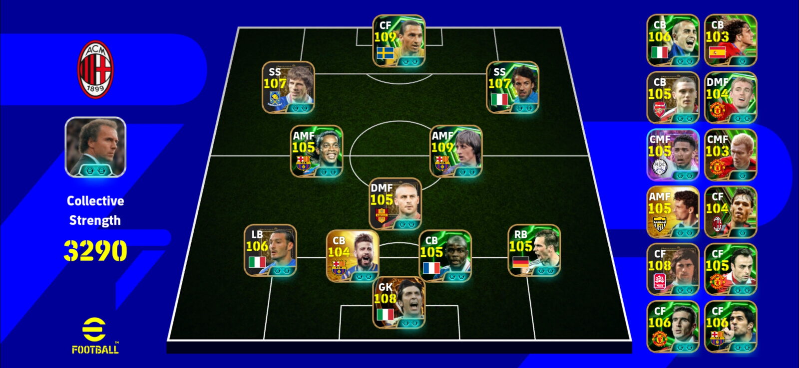 اکانت بازی Efootball لول 3291 کد 814397 2 اکانت بازی Efootball لول 3291 کد 814397 - Image 2