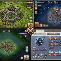 اکانت کلش اف کلنز تاون هال 13 لول 125 کد 117247 10 collage clash of clans