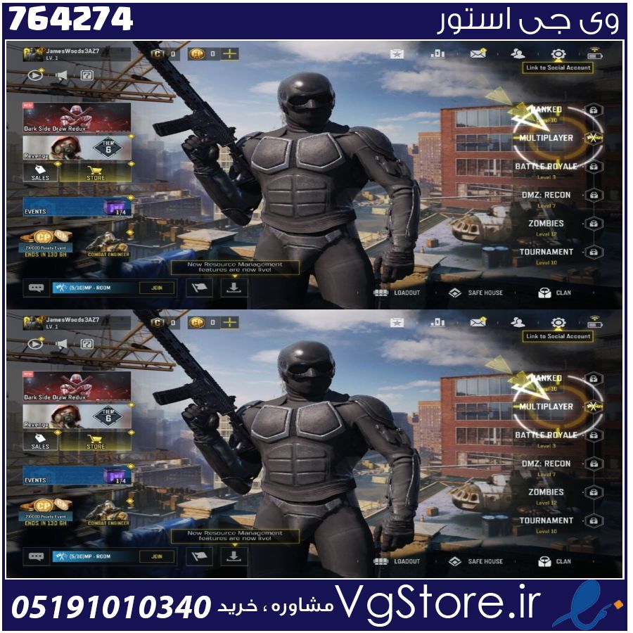 اکانت کالاف دیوتی موبایل لول 1 ریجن هند کد 764274 1 اکانت کالاف دیوتی موبایل لول 1 ریجن هند کد 764274