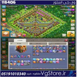 اکانت کلش اف کلنز تاون هال 16 لول 200 کد 118406