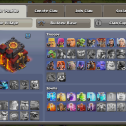 اکانت کلش اف کلنز تاون هال 10 لول 77 کد 117527 8 Screenshot 2025 12 01 200648