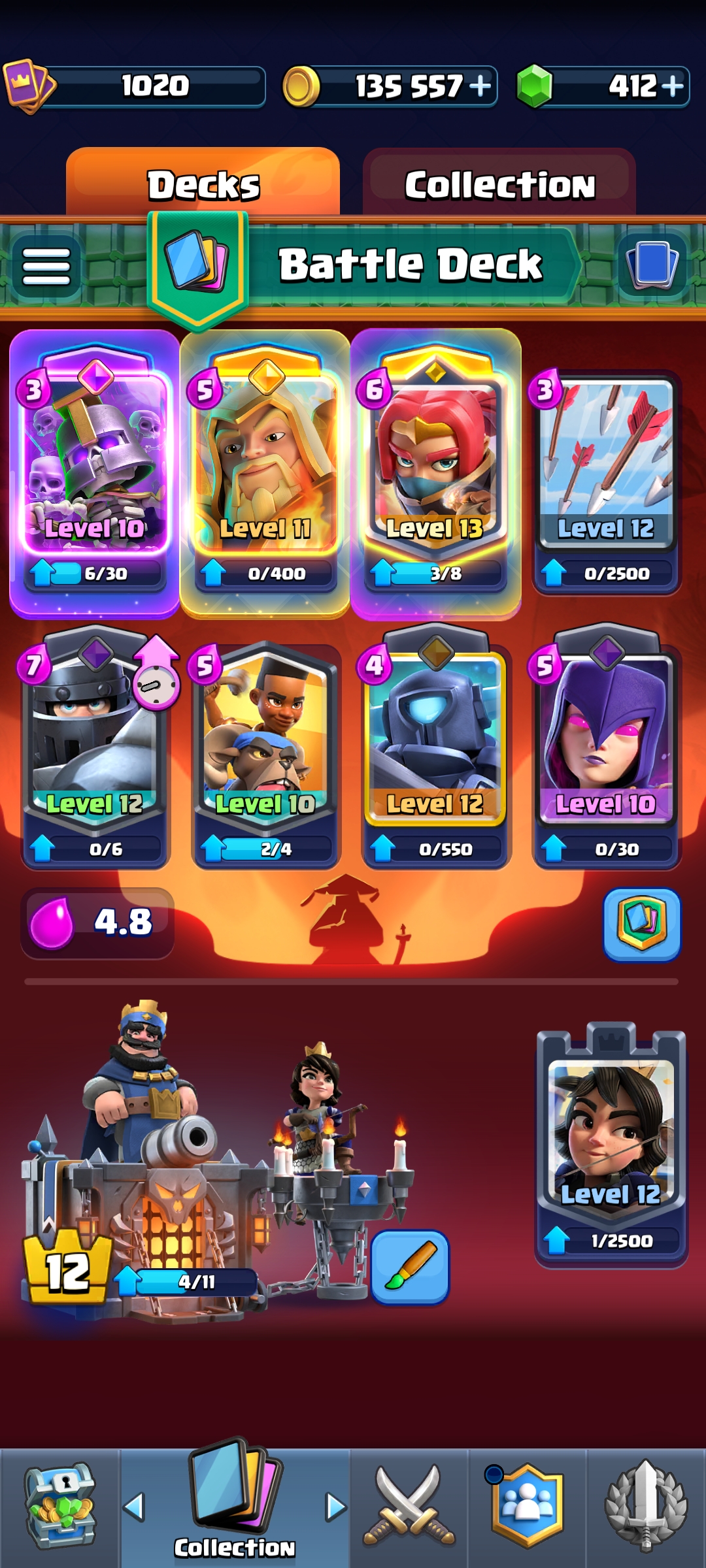 اکانت کلش رویال لول 12 کد 33625 3 اکانت کلش رویال لول 12 کد 33625 - Image 3