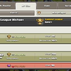 خرید کلن کلش لول 19 وارلیگ گلد ( طلایی) کد 400826 7 Screenshot 20260712 113315