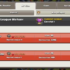 خرید کلن کلش لول 23 وارلیگ کریستال کد 401028 7 Screenshot 20260719 184813