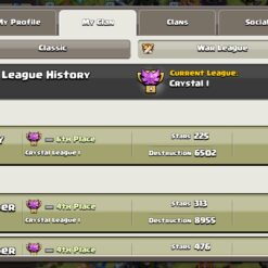 خرید کلن کلش لول 28 وارلیگ کریستال کد 401029 7 Screenshot 20260719 185015